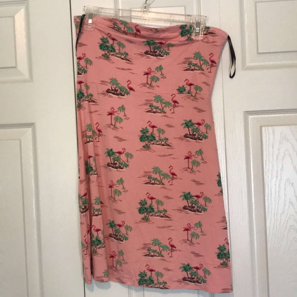 Forever 21 Flamingo strapless dress